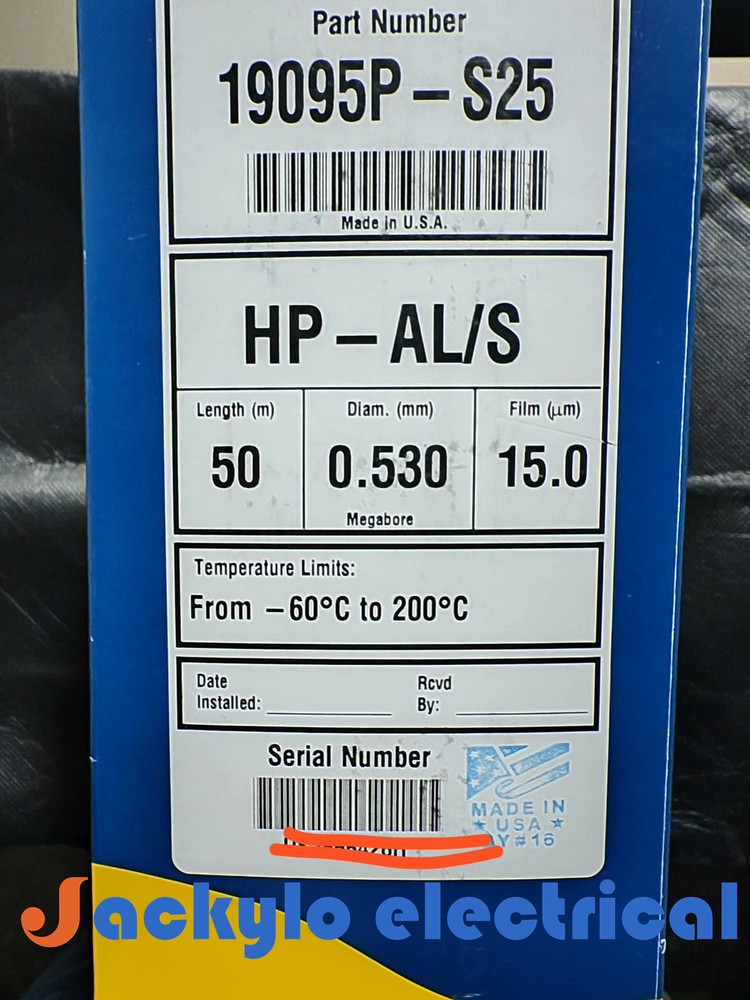 1pc Agilent 19095P-S25 Brand New Gas Chromatography Column with warranty