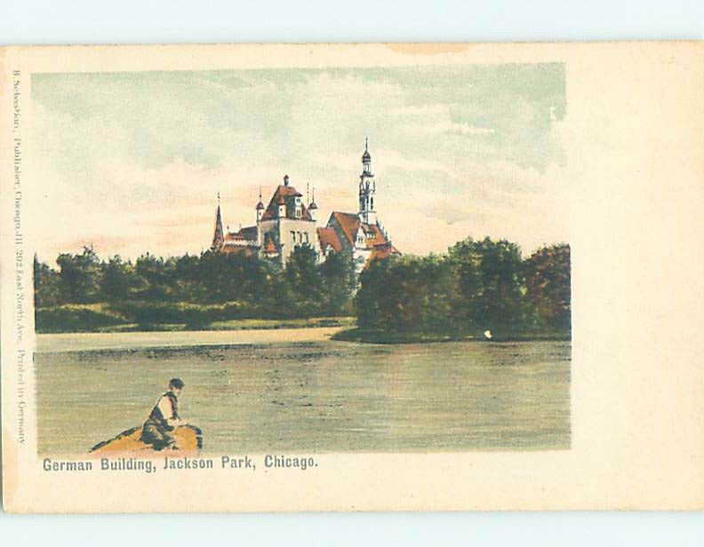 Pre-1907 GERMAN BUILDING AT JACKSON PARK Chicago Illinois IL : clearance G2631