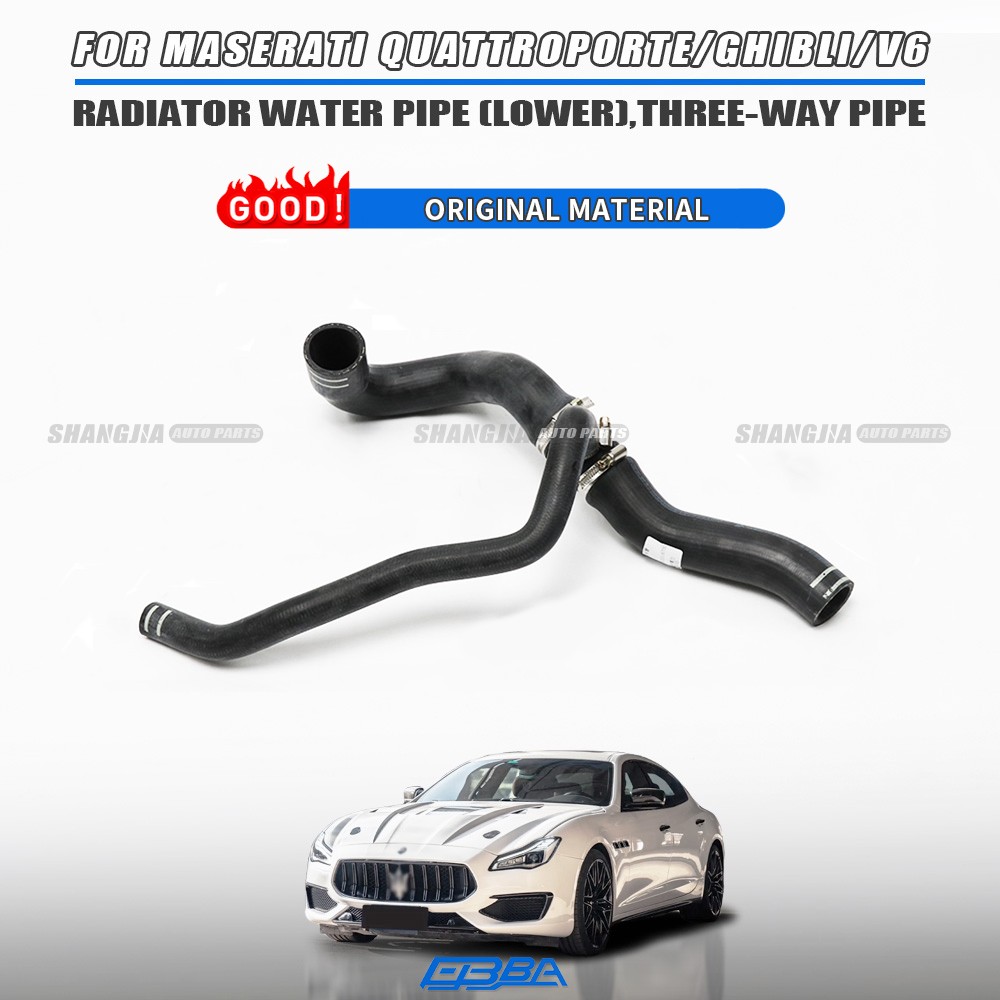 For Maserati Ghibli 3.0L Engine Radiator Water Coolant Outlet Hose 670001321