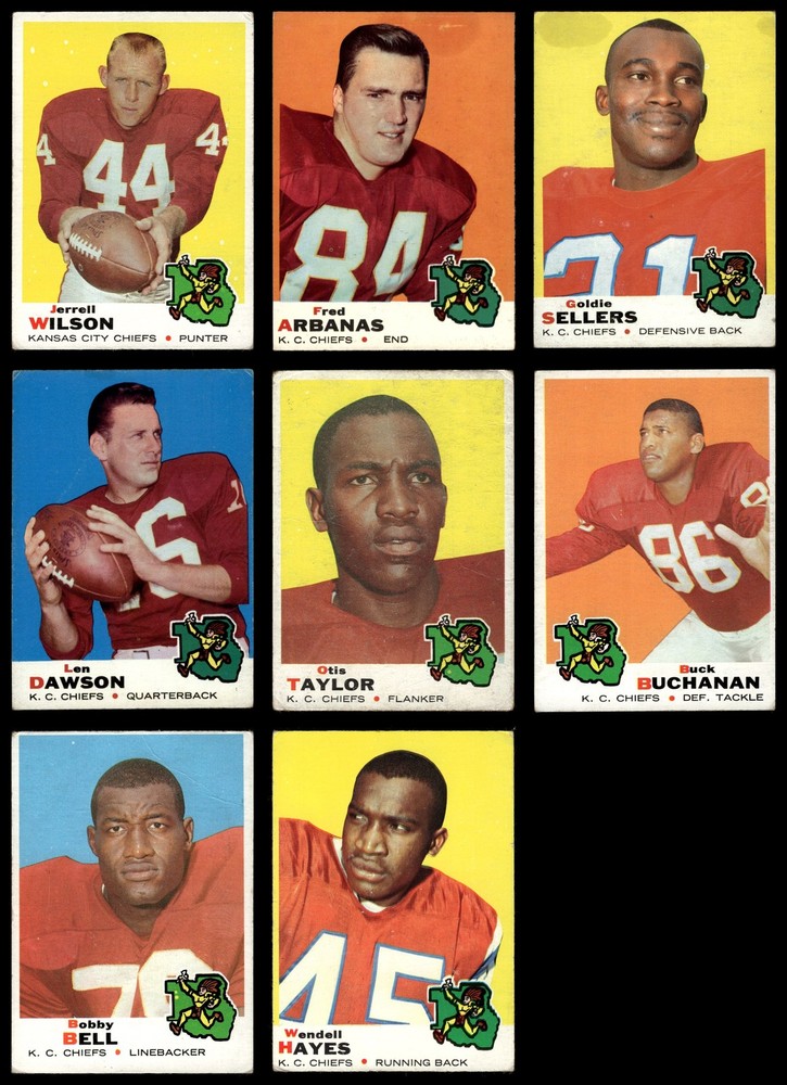 1969 Topps Kansas City Chiefs Team Set Won Super IV 2.5 - GD+ 7202950