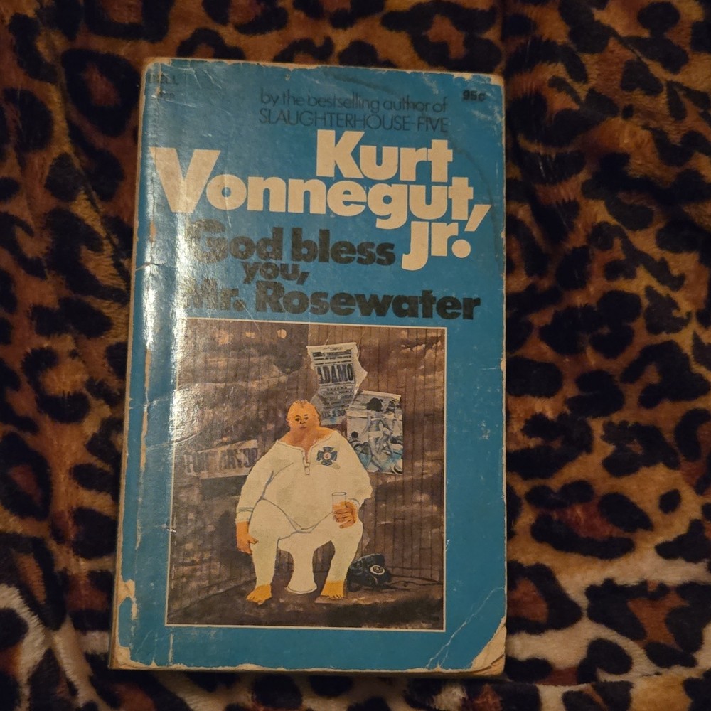God Bless You, Mr. Rosewater by Kurt Vonnegut Jr. Paperback Satire Fiction Novel