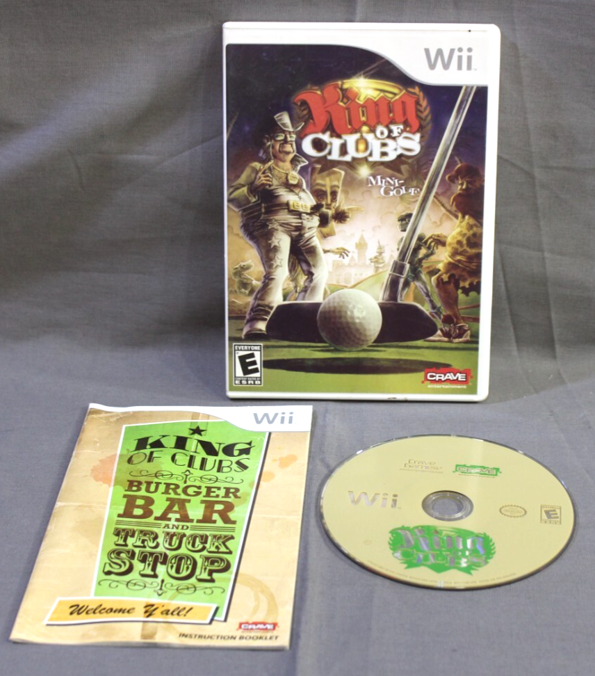King Of Clubs MiniGolf Nintendo Wii Game Complete With Manual Rated E