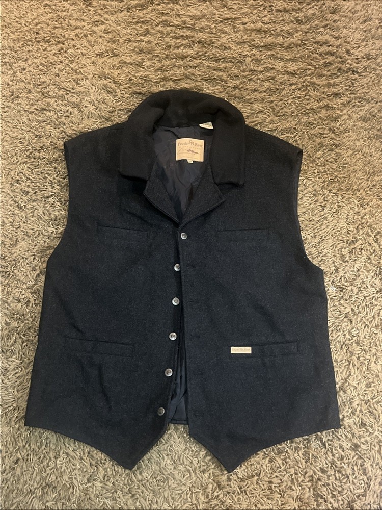 Powder River Black Vest, 5XL