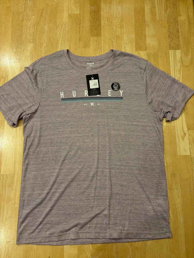 Hurley 3 Step Jersey SS Graphic Tee Chalk Pink L