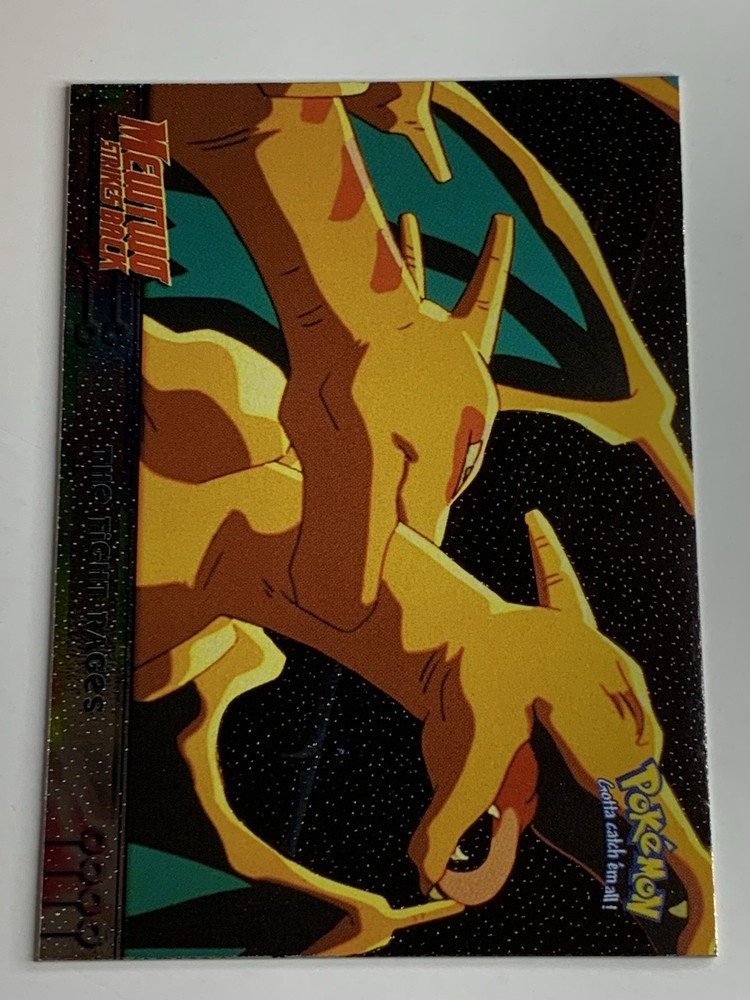 1999 Topps Pokemon Movie Edition #35 The Fight Rages (B) Silver Foil Black Logo
