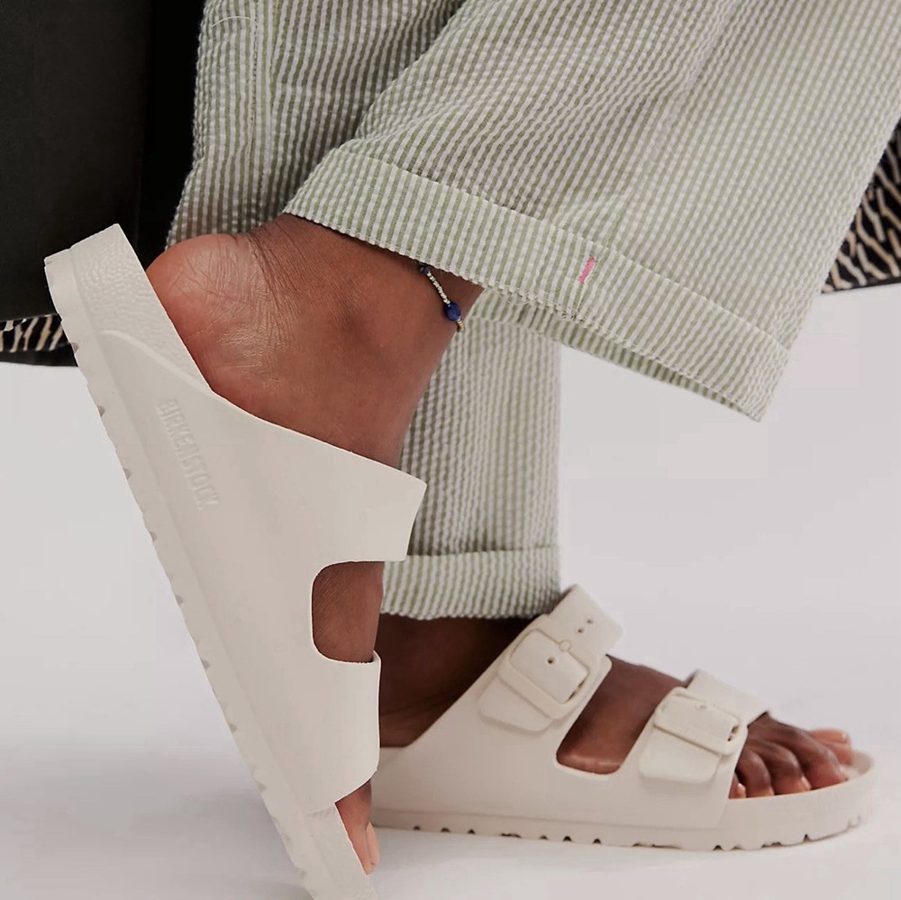 Birkenstock Eva Arizona Sandals in white womens size 11 $50