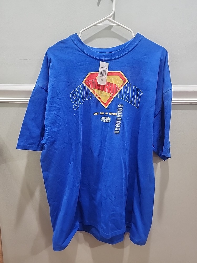 2025 SUPERMAN LAST SON OF KRYPTON MENS SHORT SLEEVE T-SHIRT SIZE XXL / 2XL NEW