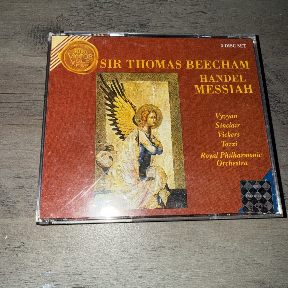 Handel Messiah by Sir Thomas Beecham (CD, 1992) 3cd Set Royal Philharmonic Orche