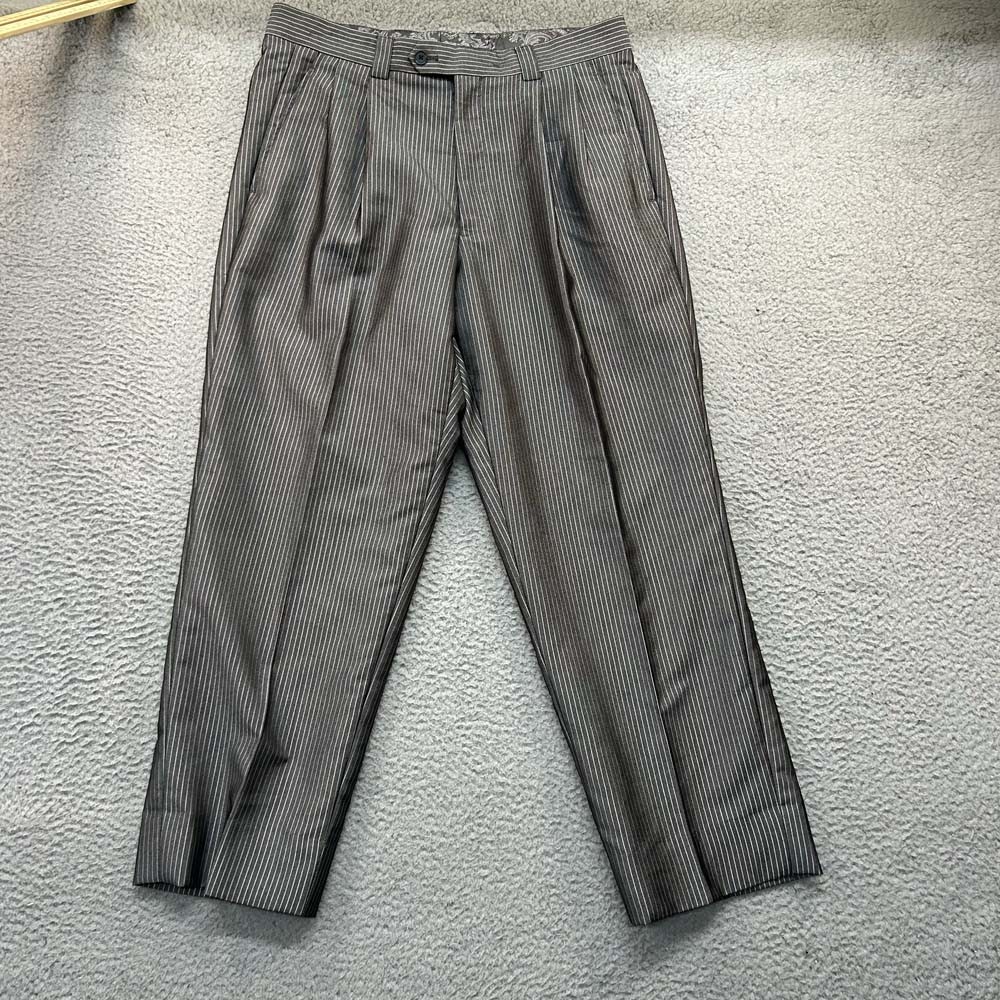 Steve Harvey Dress Pants Mens Dress Pants Size 34X27 in Pin Stripe 34x27