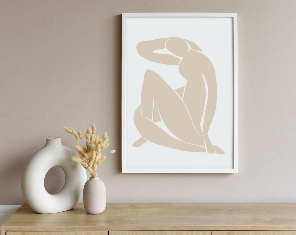 Mattisse Girl Beige Poster Premium Quality Choose your Size