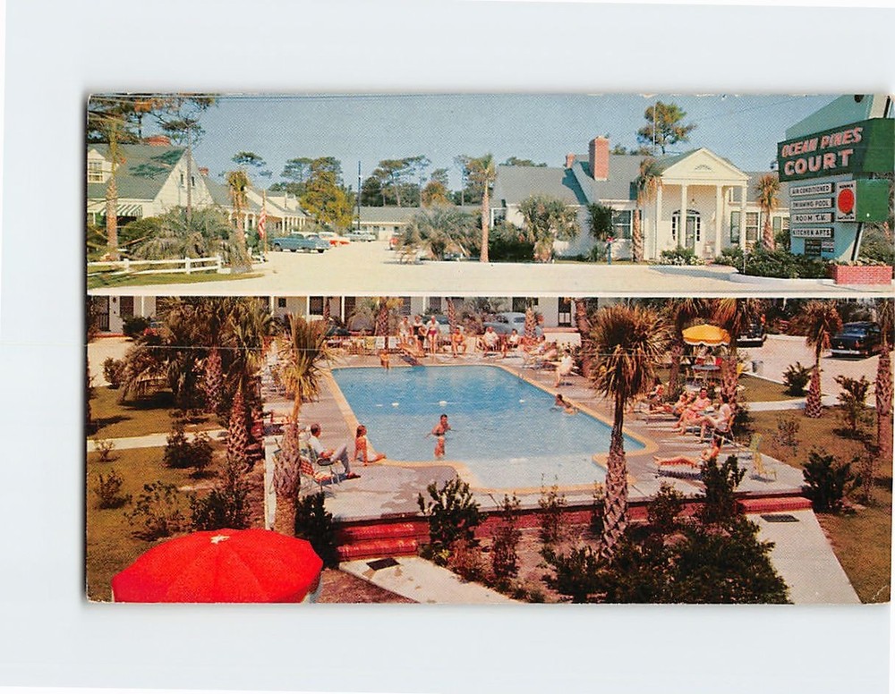 Postcard Ocean Pines Court Myrtle Beach South Carolina USA