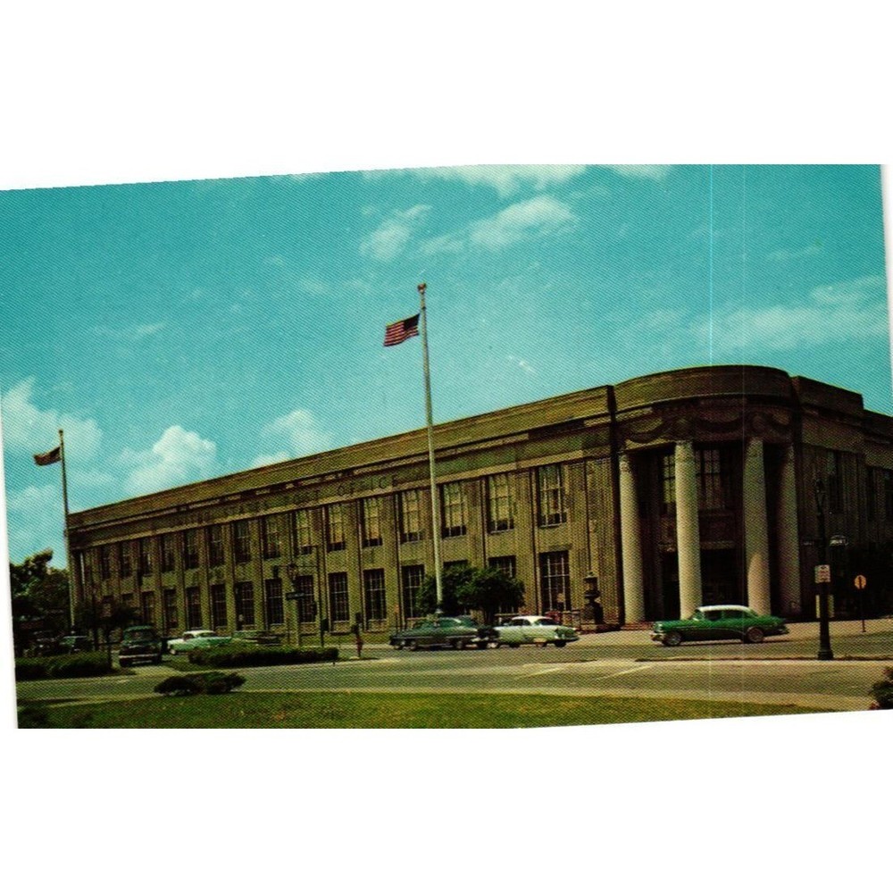 Vintage Rochester NY US Post Office Lusterchrome Postcard Tichnor Bros K-7593
