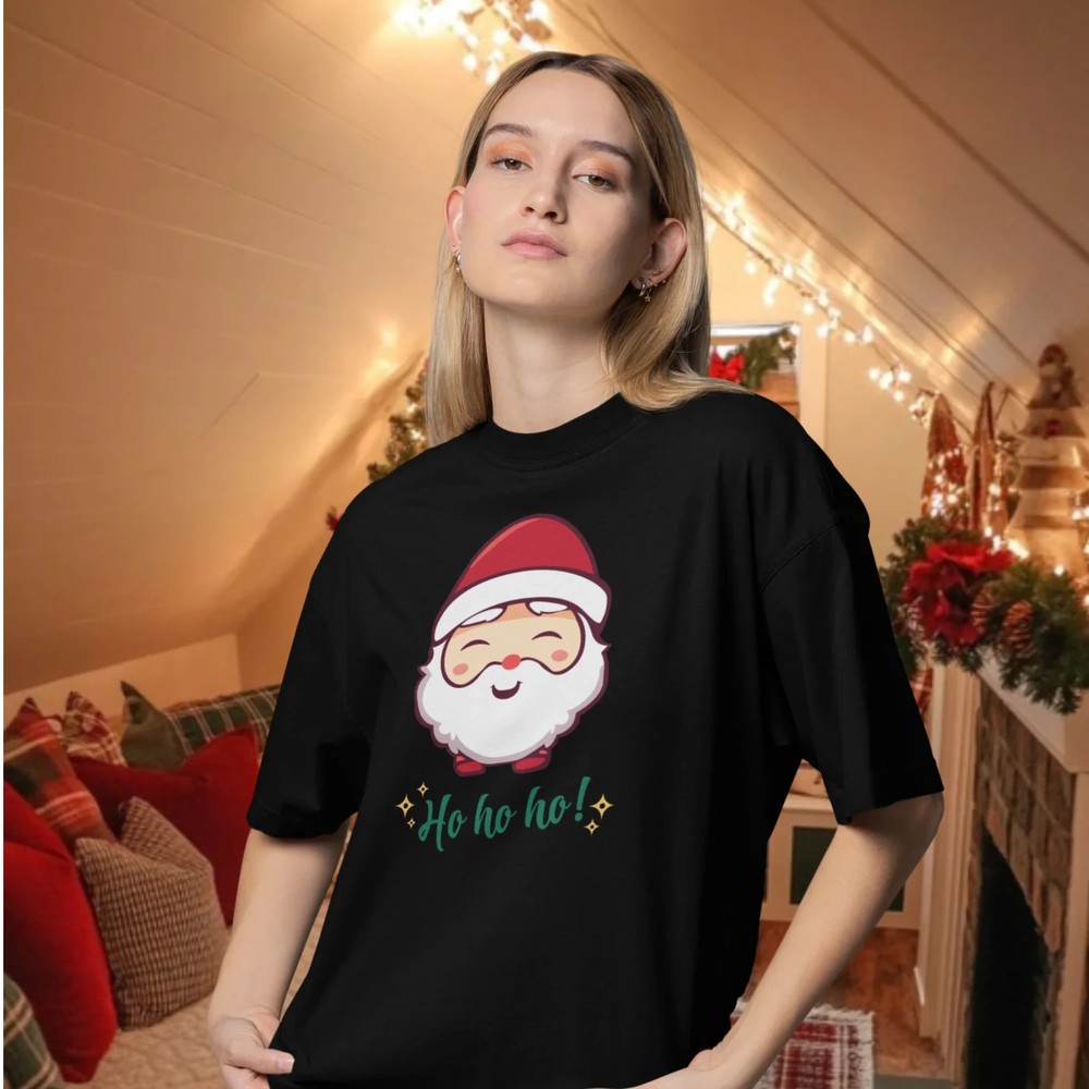 Women Christmas season special half sleeve comfort fit round neck T-Shirt.