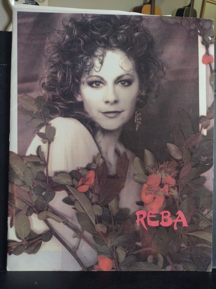 Reba Concert 1990 Program Tour Book Large Format With Facts Sheet  VG+ Cond.
