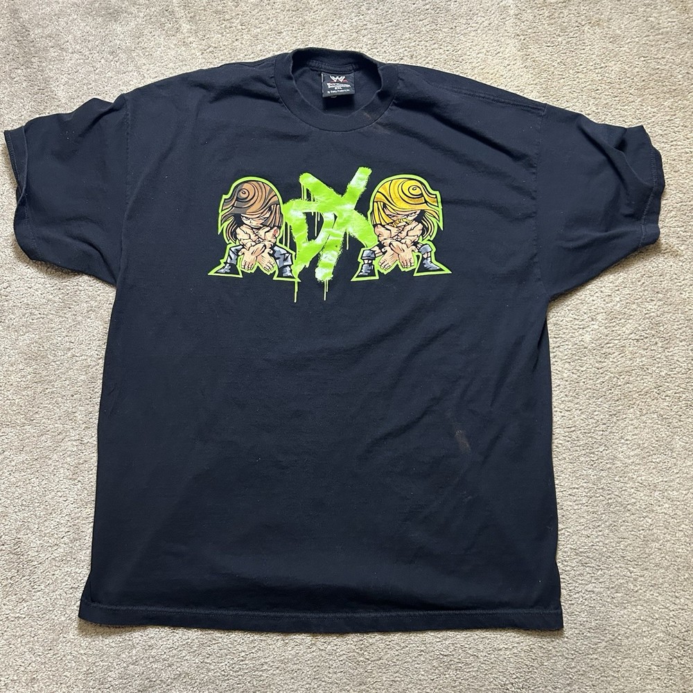 WWE D-Generation X DX Black Double Sided Graphic Wrestling Shirt Sz XXL 2XL 2007