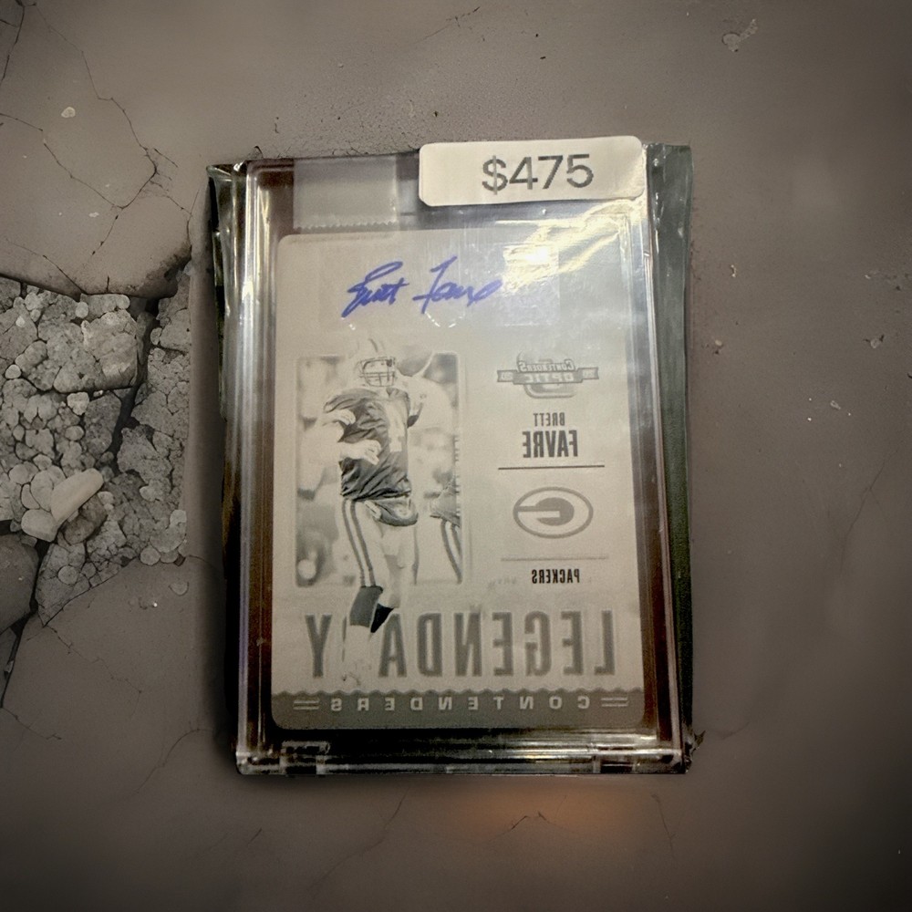 Brett Favre One of One Packers Auto 1/1 Printing Plate