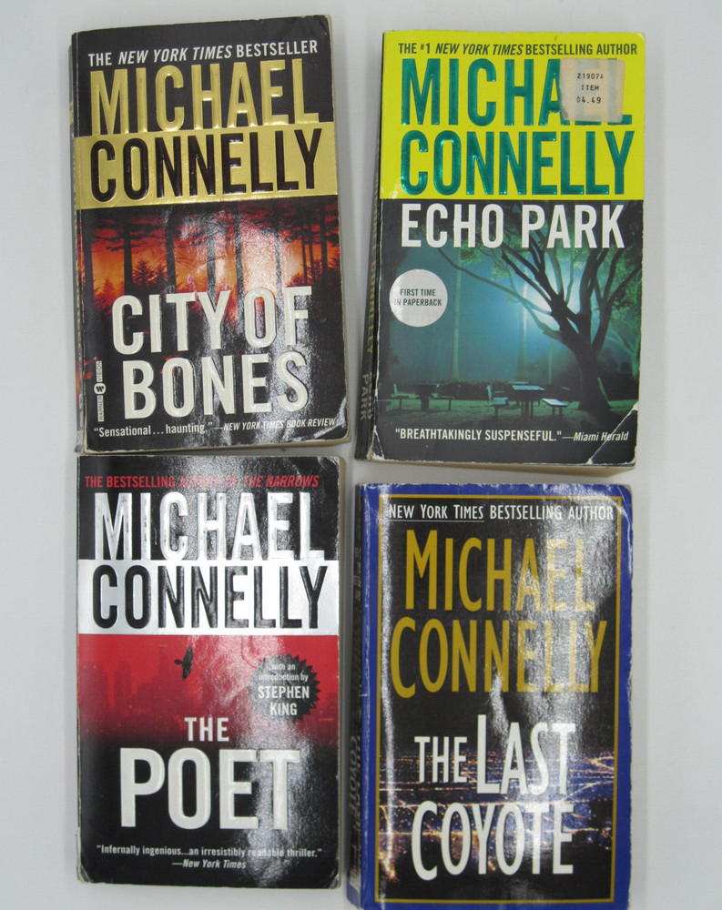 Michael Connelly 4 Paperback Book Lot - Harry Bosch - Echo Park, Last Coyote ...