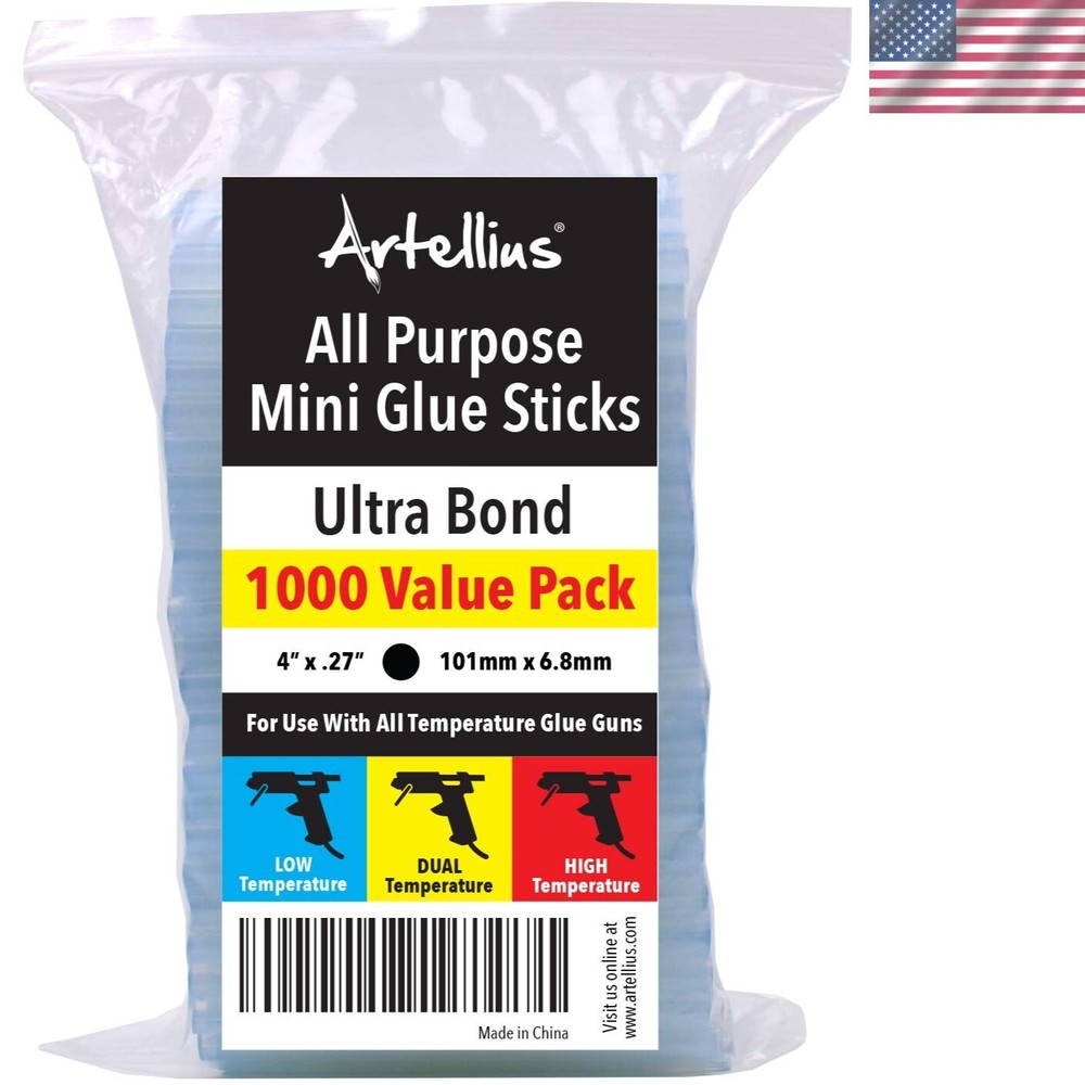 Mini Hot Glue Gun Sticks Huge Bulk Pack of 1000 4