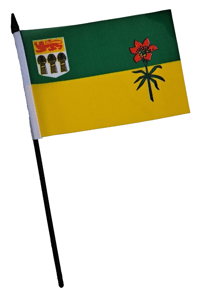 Canada Saskatchewan Mini Hand Flag 6x4 Inches