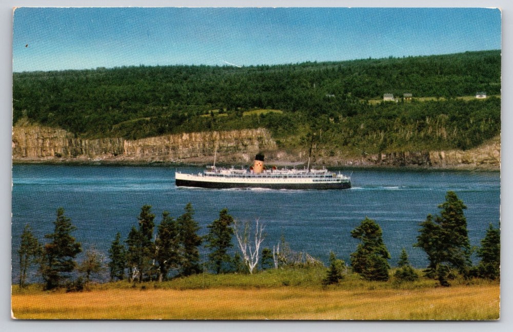 PRINCESS HELENE CPR Ferry Saint John NB Digby NS Mirro-Krome Postcard