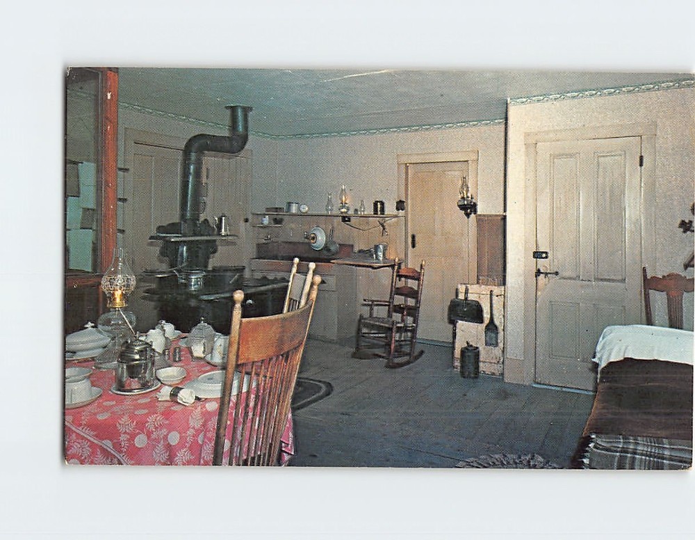 Postcard Kitchen President Coolidge Homestead Plymouth Vermont USA