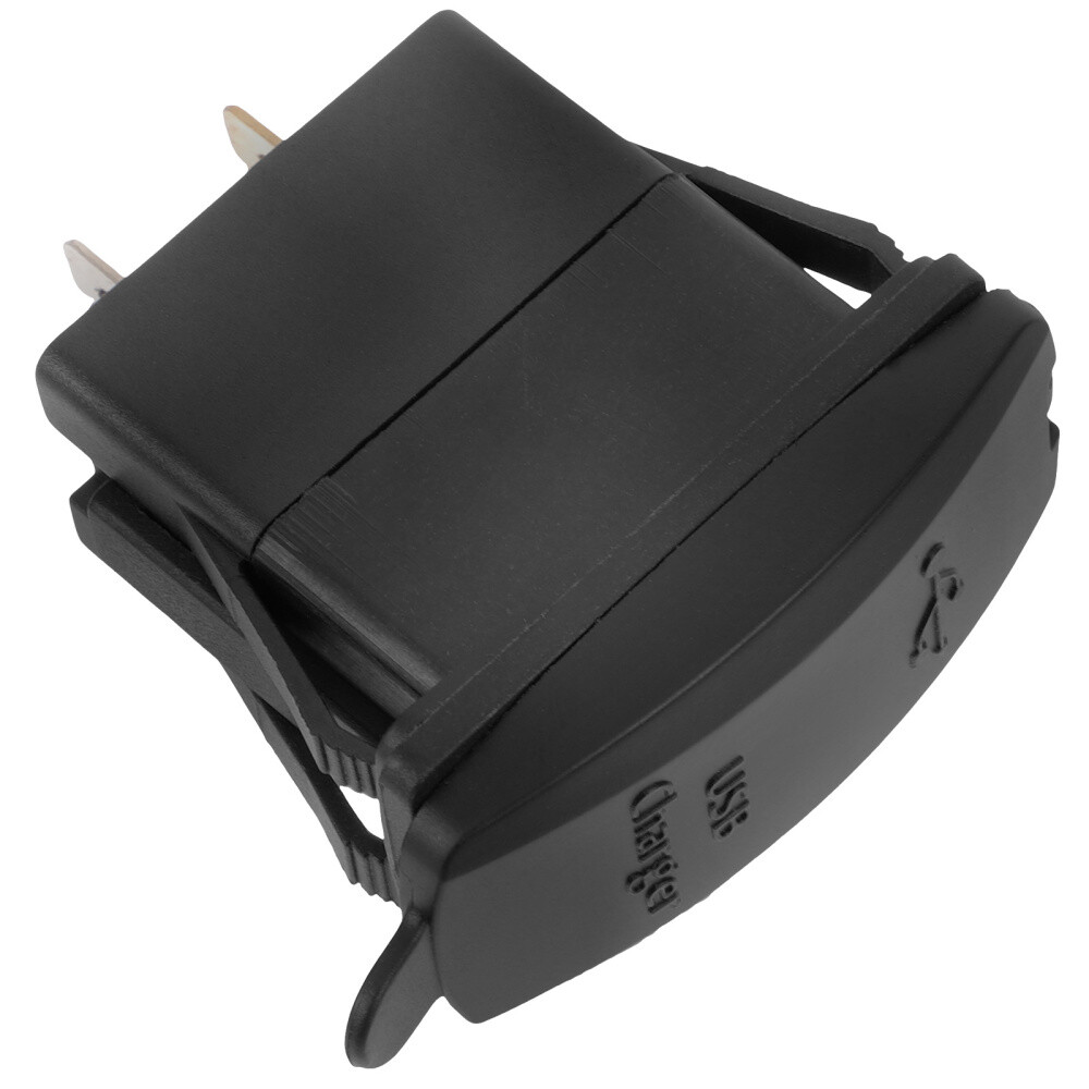 Dual USB Square Water-resistant Car Charger Panel for Vehicle Mod  