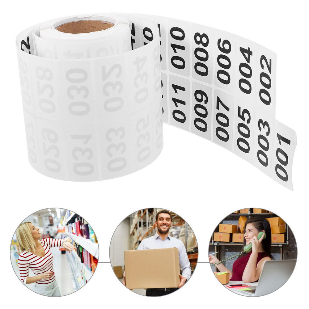 Numbered Inventory Stickers for Filing and Organization