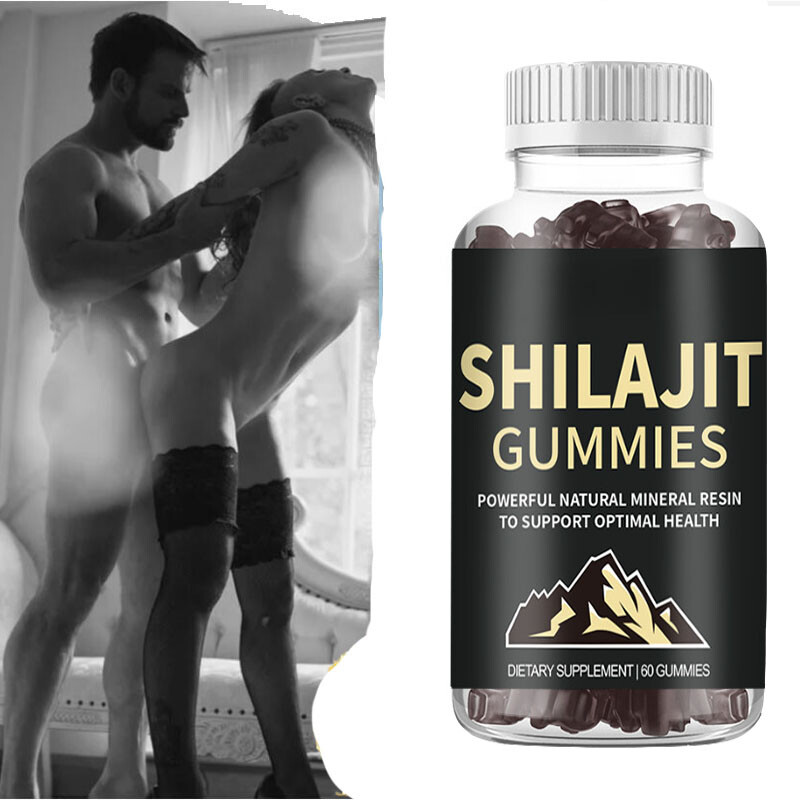 Stress Relief Pure Himalayan Shilajit Gummies Organic,Boost Energy  Ashwagandha