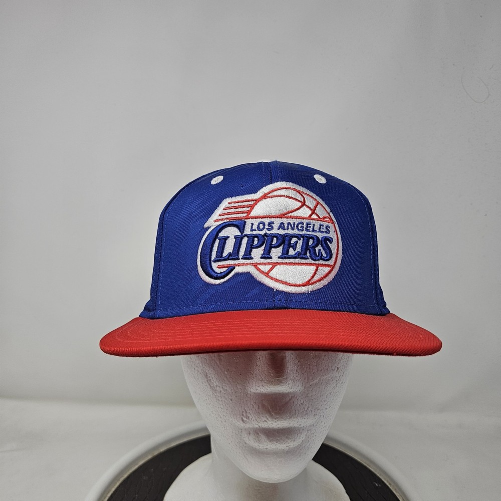 Los Angeles Clippers Hat Cap Snap Back Blue Red NBA Basketball Adidas Mens
