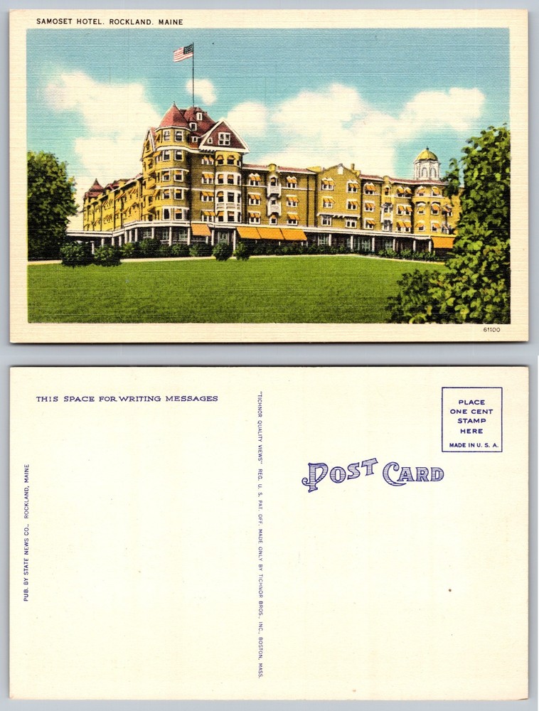 Samoset Hotel Rockland Maine Postcard