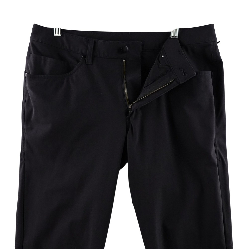 Lululemon ABC Pants Slim Fit Black Mens Size 32 Golf Travel Stretch Performance