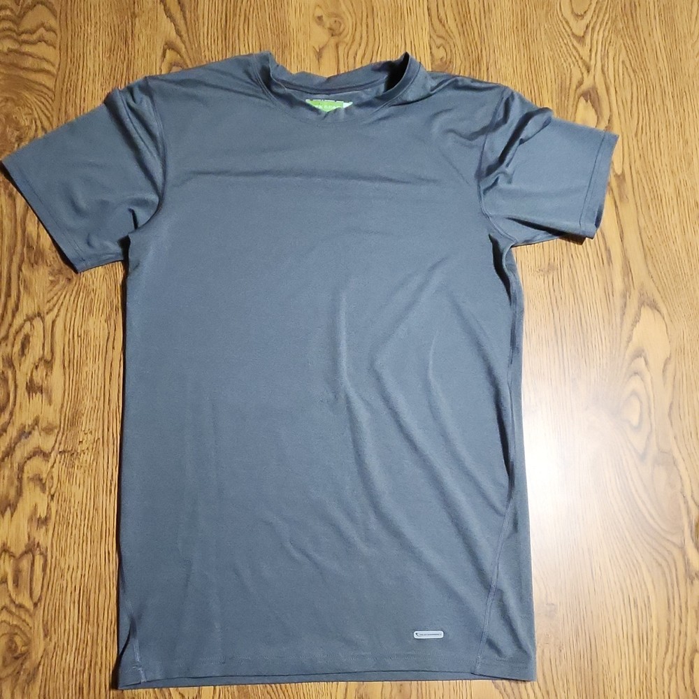 Tek Gear Men's XXL Gray Crew Neck Short Sleeve Athletic Compression T-Shirt