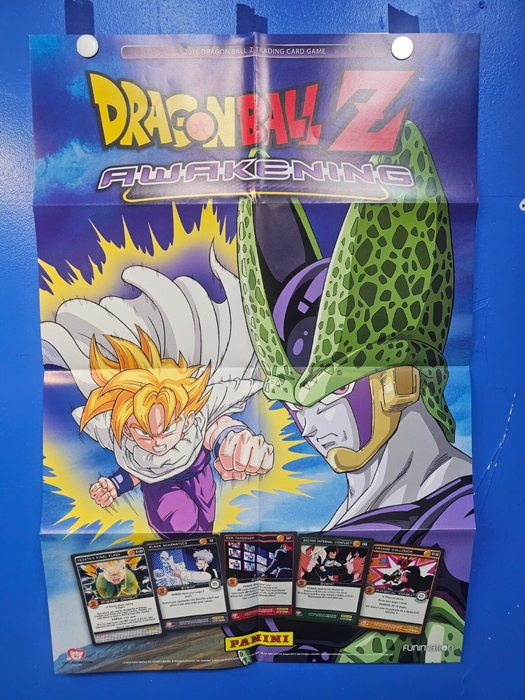 36x24 Folded Dragon Ball Z Awakening 2016 TCG Promo Poster