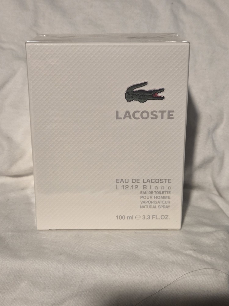 Lacoste L.12.12 White Blanc by Lacoste Eau De Toilette Spray 3.3oz/100ml for Men