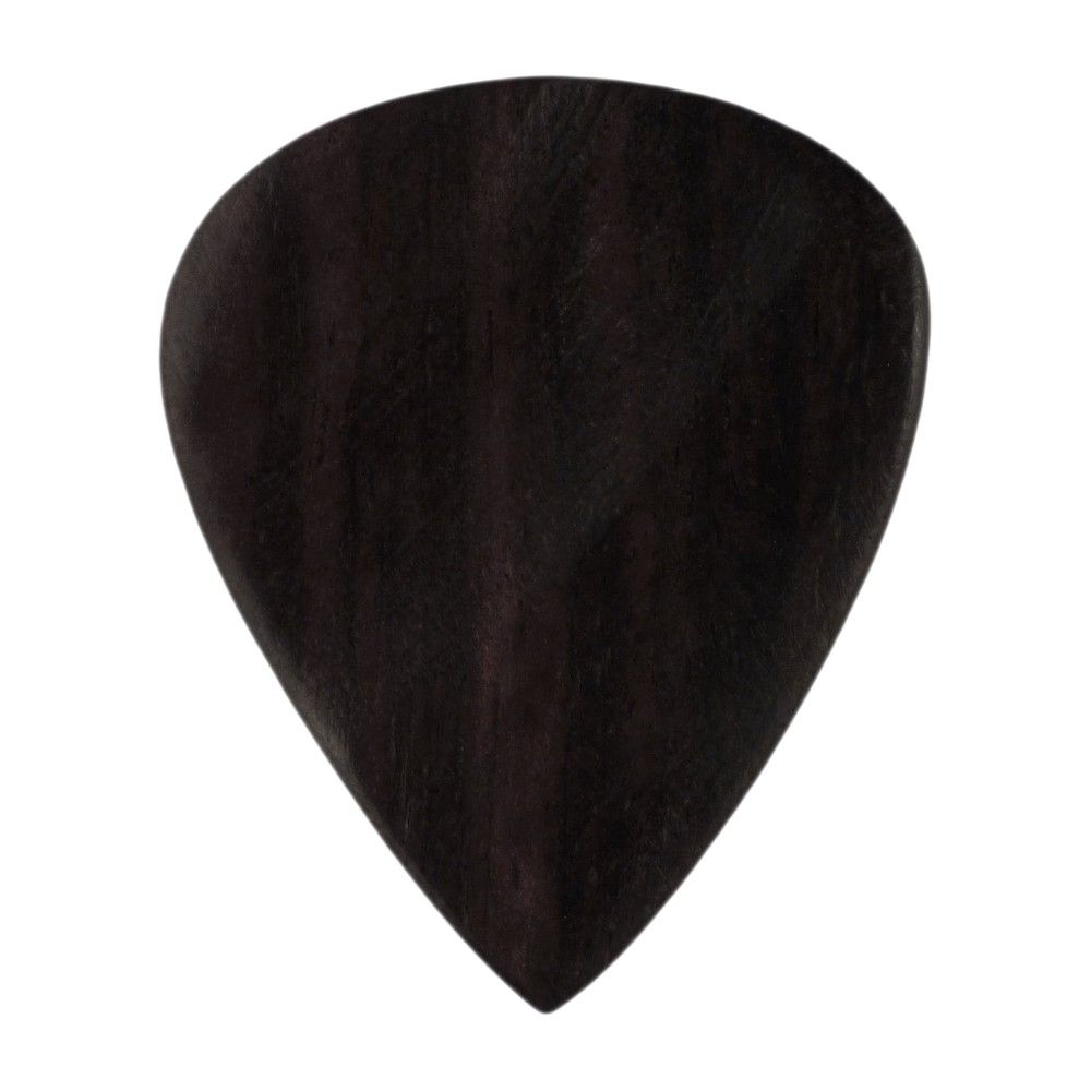 Ebony Wood Guitar Pick - 3.0 mm - 351 Groove Shape - Handmade Exotic Plectrum