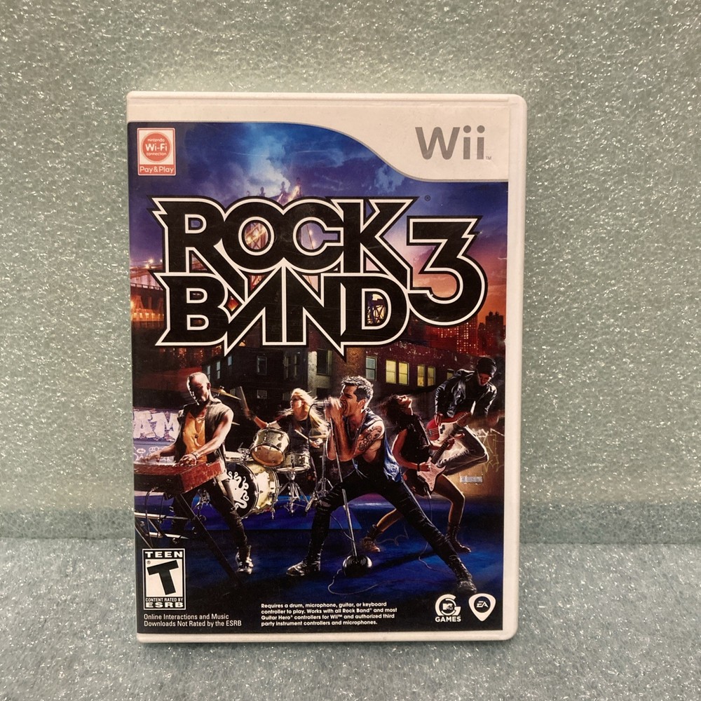 Rock Band 3 (Nintendo Wii, 2010) COMPLETE! Tested & Working!