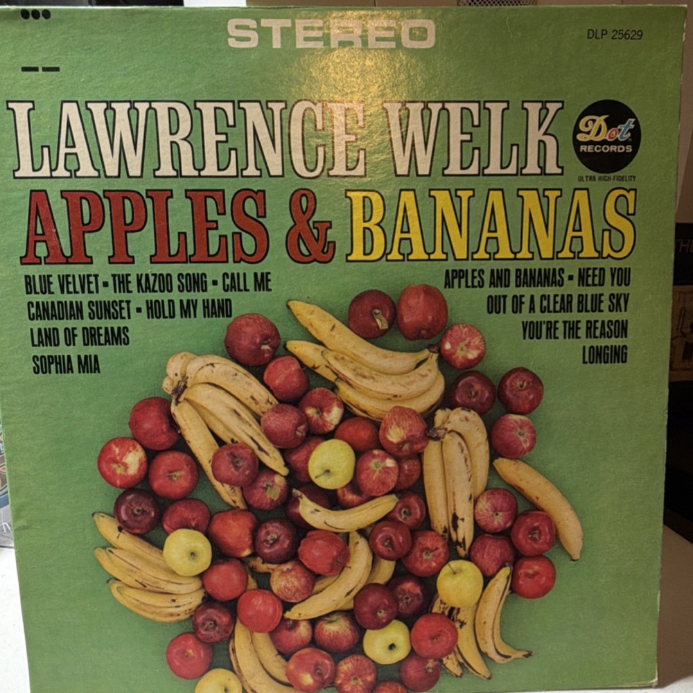 Lawrence Welk Apples and Bananas LP Dot Records DLP 25629 Stereo 12