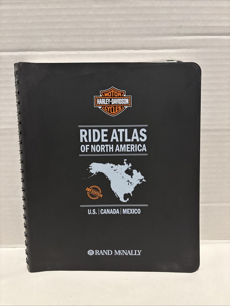 Harley Davidson Ride Atlas Of North America - Rand McNally - 1st Edition 2006
