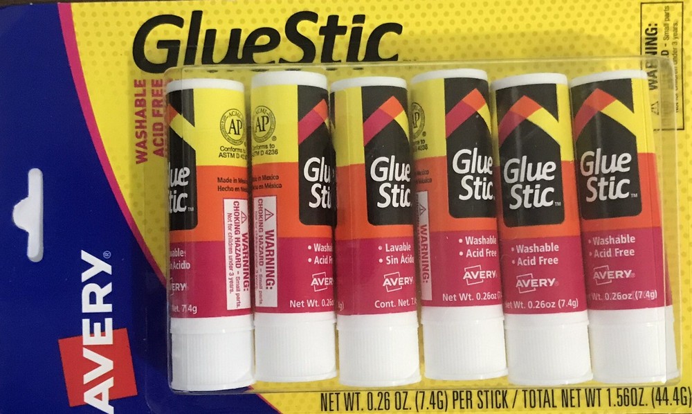 Avery GLUE STICS - Washable - Acid Free - Non Toxic - Quick Dry - Permanent Glue-image