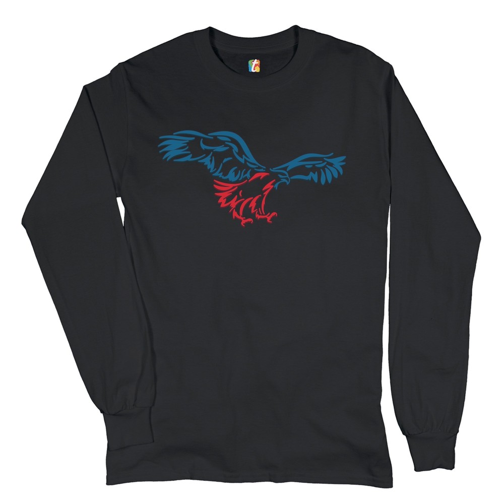 American Bald Eagle Talons Out Long Sleeve T-shirt 4th of July Patriotic USA