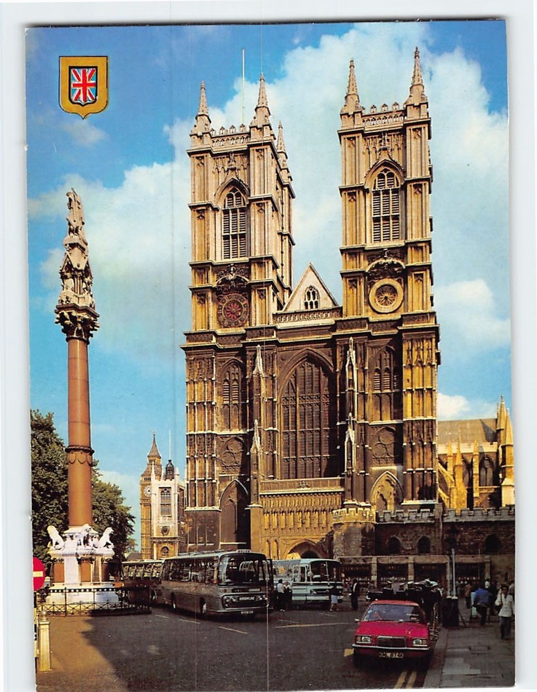 Postcard The West Towers Westminster Abbey London England