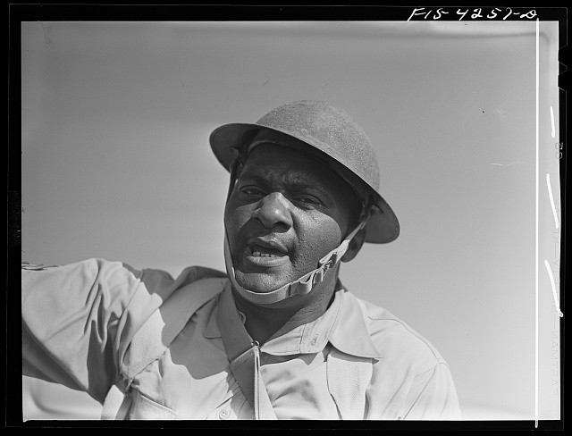 Photo:Fort Riley Kansas 1942 Cavalry Field Problem Soldier Portrait