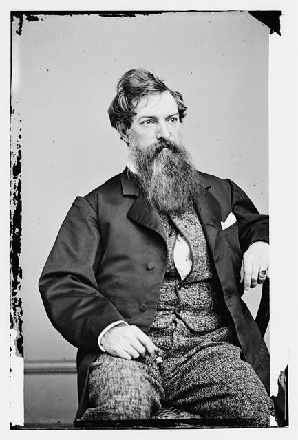 Photo:H P Gray Portrait 1860s Bearded Man Studio Photograph
