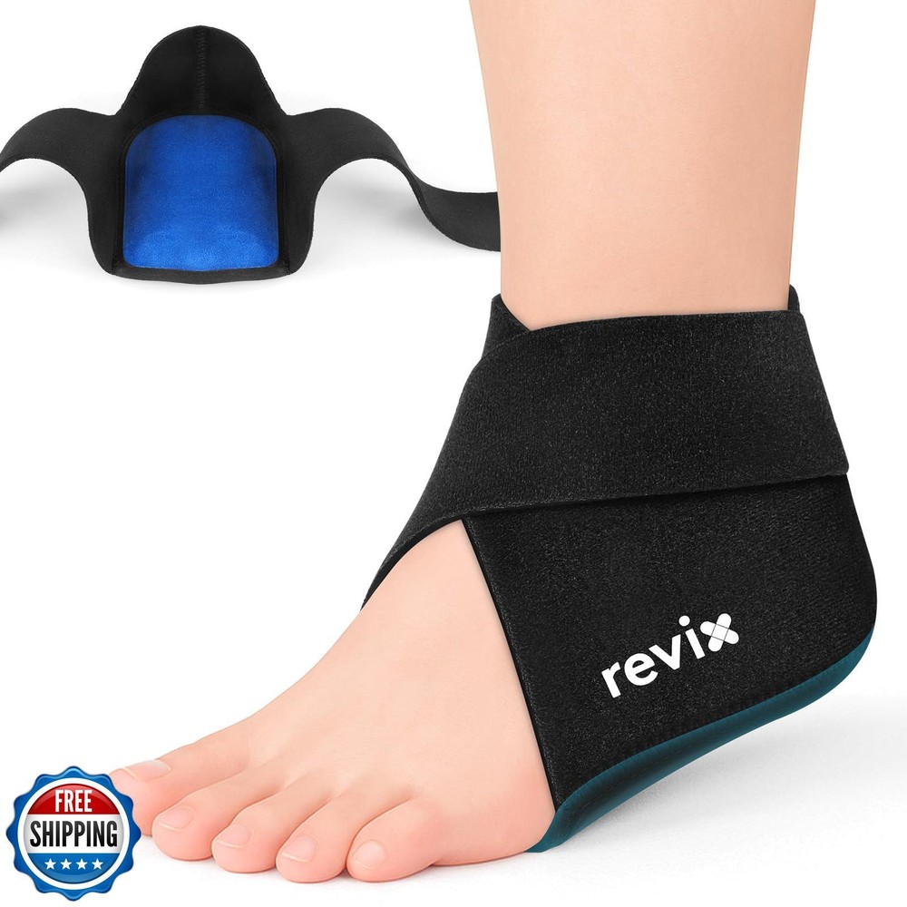 REVIX Reusable Hot Cold Therapy Gel Pack for Foot and Heel Pain Relief
