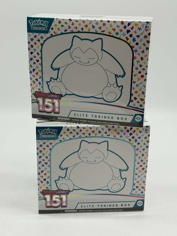 Lot of (2) Pokemon TCG 151 MEW EN Elite Trainer Boxes SEALED NEW ETBPROBSTEIN is actively accepting consignments !!