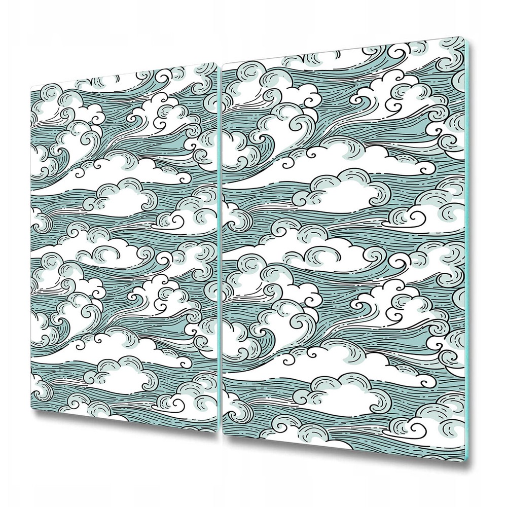 Glass Cutting Board Windy Sky cloud kid blue child heaven sky abstract draw