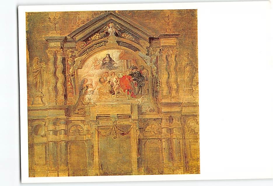 Postcard The Apotheosis of the Infanta Isabella Painting by Peter Paul Rubens