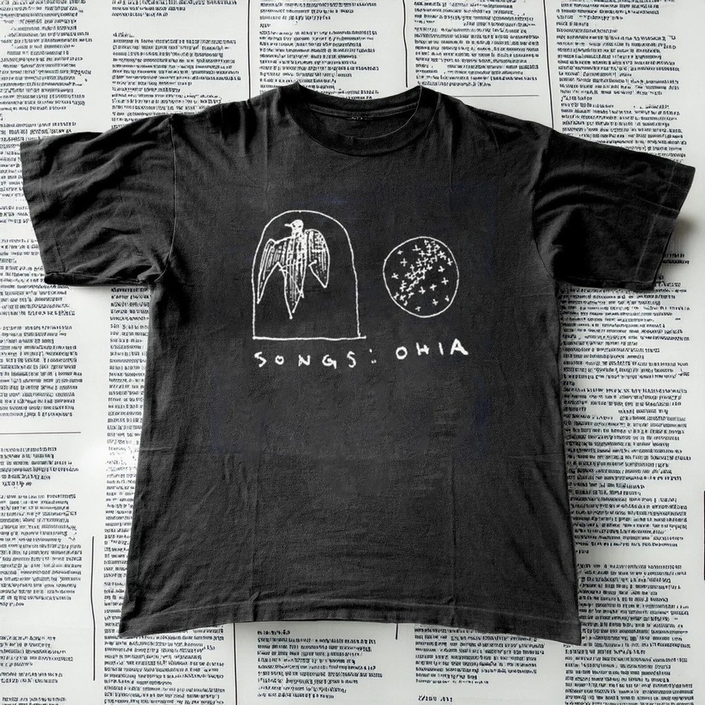 Songs Ohia T-shirt 100% Cotton Black All size S-5XL Unisex Full Size