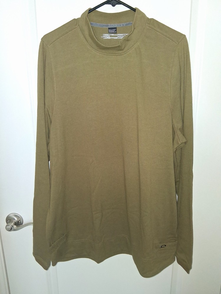 Oakley Tactical Military Army Olive Green/Tan Long Sleeve Shirt Size XL