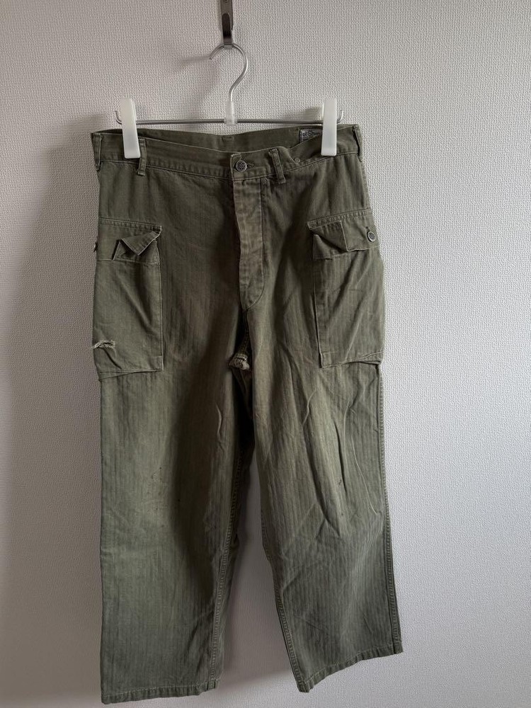 OrSlow M-43 HBT Military Pants Size L 13 Star Button From Japan RIN